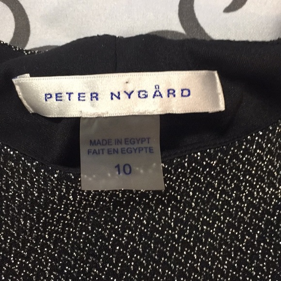 Black Silver Sparkle Dress Sz 10 - Picture 5 of 6